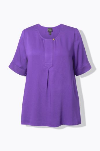 Moda za polnejše Bluza kratkih rukava s okruglim izrezom plus velikost, xxl, Ulla Popken in Johann Popken (JP1880)