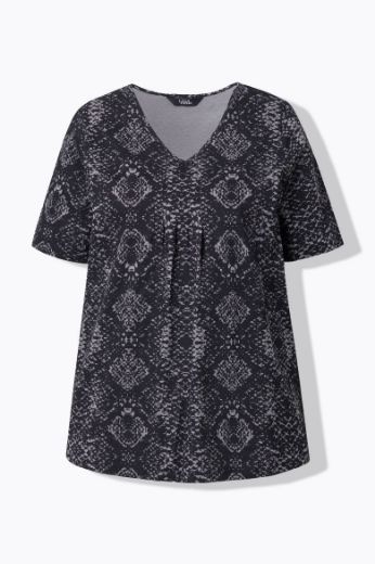 Moda za polnejše Majica kratkih rukava V ovratnika plus velikost, xxl, Ulla Popken in Johann Popken (JP1880)