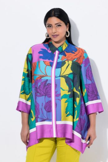 Moda za polnejše Bluza 3/4 rukava šireg kroja plus velikost, xxl, Ulla Popken in Johann Popken (JP1880)