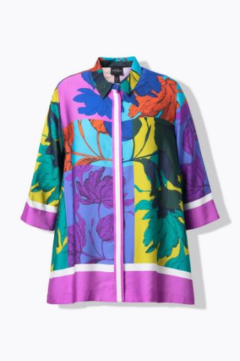 Moda za polnejše Bluza 3/4 rukava šireg kroja plus velikost, xxl, Ulla Popken in Johann Popken (JP1880)