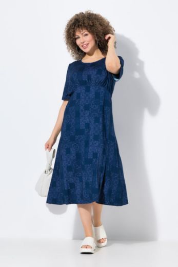 Moda za polnejše Haljina kratkih rukava A kroja plus velikost, xxl, Ulla Popken in Johann Popken (JP1880)