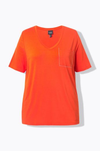 Moda za polnejše Majica kratkih rukava V ovratnika plus velikost, xxl, Ulla Popken in Johann Popken (JP1880)