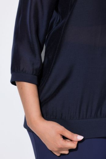 Moda za polnejše Bluza 3/4 rukava plus velikost, xxl, Ulla Popken in Johann Popken (JP1880)