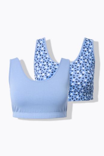Moda za polnejše Grudnjak bez žica 2komada plus velikost, xxl, Ulla Popken in Johann Popken (JP1880)