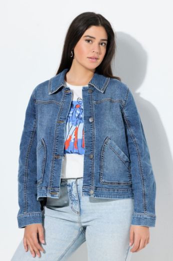 Moda za polnejše Jakna od trapera plus velikost, xxl, Ulla Popken in Johann Popken (JP1880)