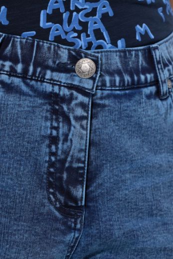 Moda za polnejše Traperice širokih nogavica plus velikost, xxl, Ulla Popken in Johann Popken (JP1880)