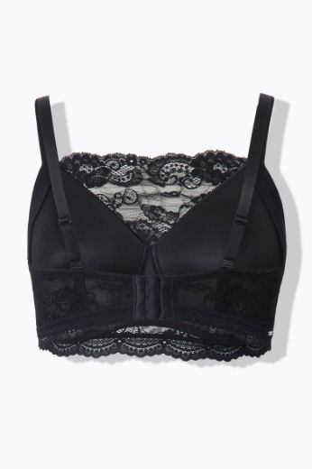 Moda za polnejše Grudnjak bez žice s dodatkom ukrasne čipke plus velikost, xxl, Ulla Popken in Johann Popken (JP1880)