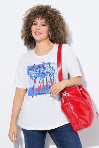 Moda za polnejše Majica kratkih rukava plus velikost, xxl, Ulla Popken in Johann Popken (JP1880)