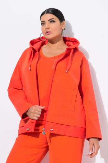 Moda za polnejše Majica dugih rukava s kapuljačom i patentnim zatvaračem plus velikost, xxl, Ulla Popken in Johann Popken (JP1880)