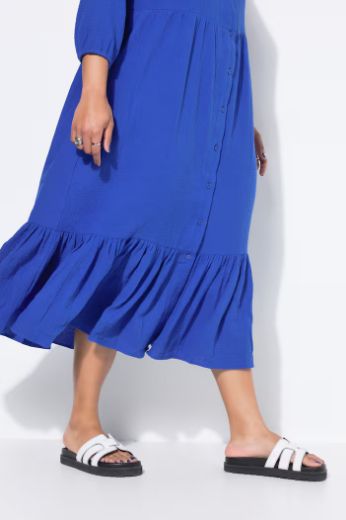 Moda za polnejše Haljina od muslina plus velikost, xxl, Ulla Popken in Johann Popken (JP1880)