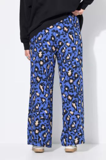 Moda za polnejše Hlače od muslina s leopard uzorkom plus velikost, xxl, Ulla Popken in Johann Popken (JP1880)