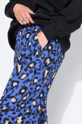 Moda za polnejše Hlače od muslina s leopard uzorkom plus velikost, xxl, Ulla Popken in Johann Popken (JP1880)