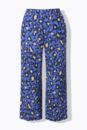 Moda za polnejše Hlače od muslina s leopard uzorkom plus velikost, xxl, Ulla Popken in Johann Popken (JP1880)