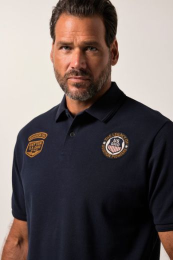 Moda za polnejše Majica Polo kratkih rukava plus velikost, xxl, Ulla Popken in Johann Popken (JP1880)