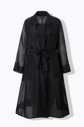 Moda za polnejše Kaput lagani na kopčanje i s pojasom na vezanje plus velikost, xxl, Ulla Popken in Johann Popken (JP1880)
