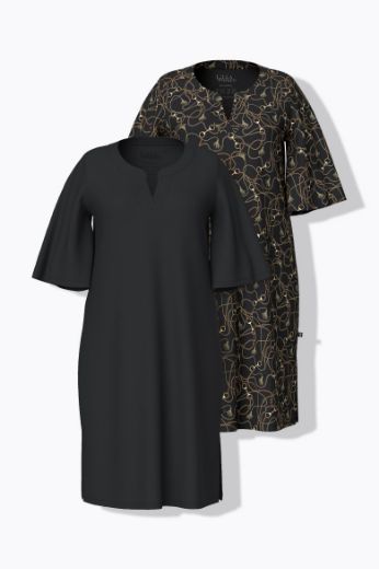 Moda za polnejše Spavaćica širokih polu rukava 2 komada plus velikost, xxl, Ulla Popken in Johann Popken (JP1880)