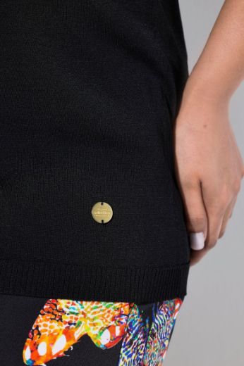 Moda za polnejše Pulover polu rukava V ovratnika plus velikost, xxl, Ulla Popken in Johann Popken (JP1880)