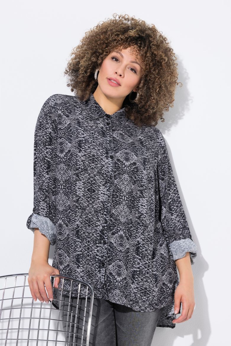 Moda za polnejše Košulja dugih rukava dužeg kroja plus velikost, xxl, Ulla Popken in Johann Popken (JP1880)