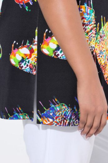 Moda za polnejše Bluza kratkih rukava V ovratnika plus velikost, xxl, Ulla Popken in Johann Popken (JP1880)