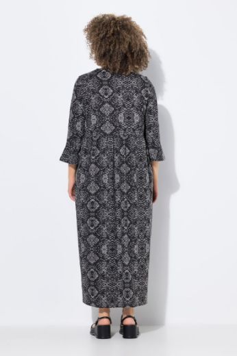 Moda za polnejše Haljina maxi 3/4 rukava plus velikost, xxl, Ulla Popken in Johann Popken (JP1880)