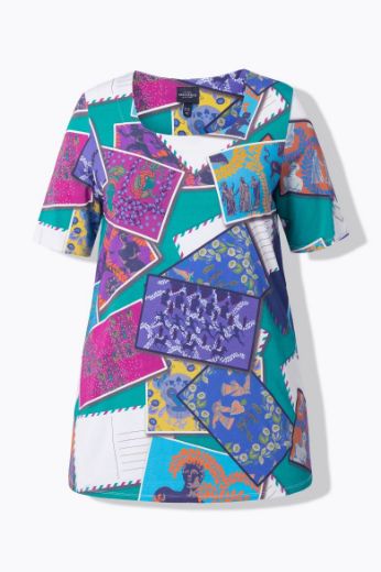 Moda za polnejše Majica kratkih rukava A kroja plus velikost, xxl, Ulla Popken in Johann Popken (JP1880)