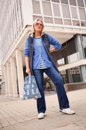 Moda za polnejše Prsluk prošiveni s patentnim zatvaračem i kapuljačom plus velikost, xxl, Ulla Popken in Johann Popken (JP1880)