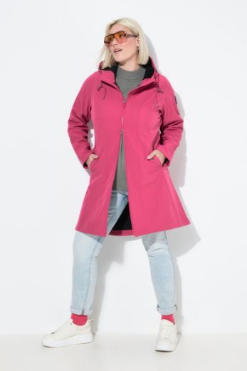 Moda za polnejše Jakna vodoodbojna s kapuljačom dužeg kroja plus velikost, xxl, Ulla Popken in Johann Popken (JP1880)