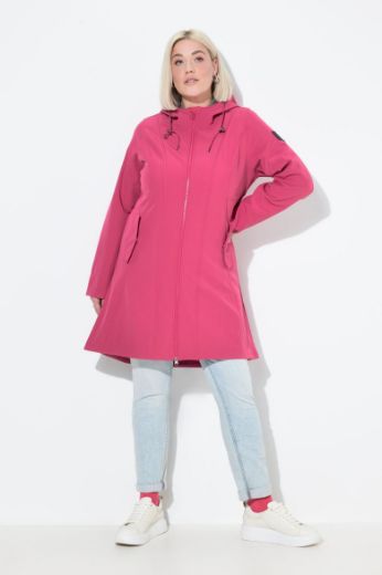 Moda za polnejše Jakna vodoodbojna s kapuljačom dužeg kroja plus velikost, xxl, Ulla Popken in Johann Popken (JP1880)