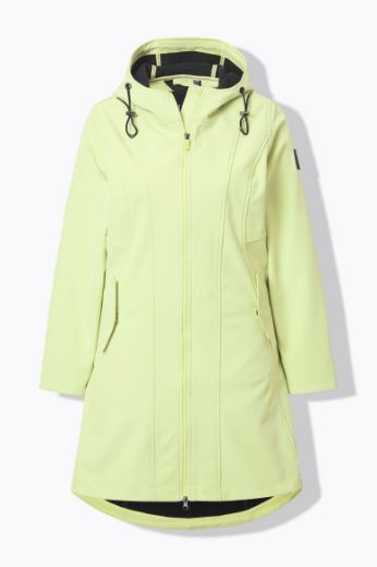 Moda za polnejše Jakna vodoodbojna s kapuljačom dužeg kroja plus velikost, xxl, Ulla Popken in Johann Popken (JP1880)