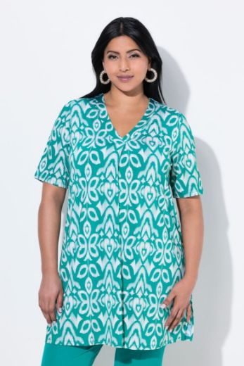 Moda za polnejše Bluza kratkih rukava dužeg kroja plus velikost, xxl, Ulla Popken in Johann Popken (JP1880)