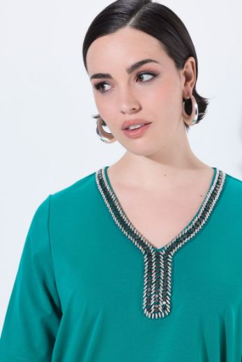 Moda za polnejše Majica kratkih rukava A kroja plus velikost, xxl, Ulla Popken in Johann Popken (JP1880)