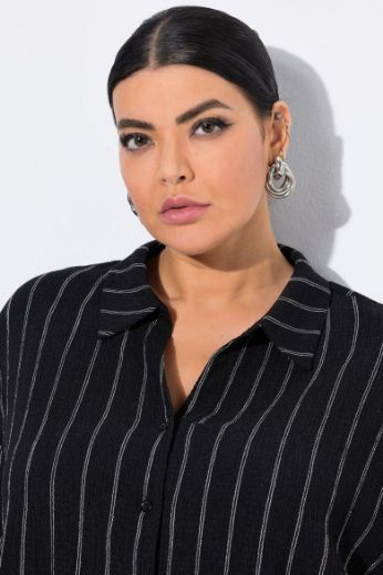 Moda za polnejše Blusa polu rukava na pruge plus velikost, xxl, Ulla Popken in Johann Popken (JP1880)