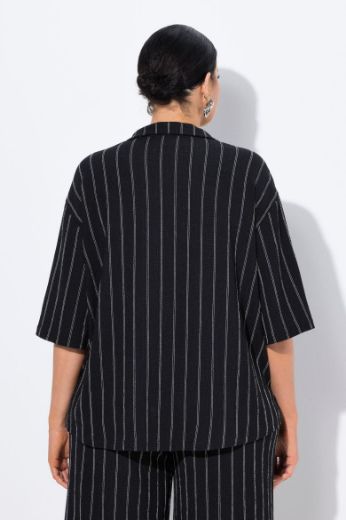 Moda za polnejše Blusa polu rukava na pruge plus velikost, xxl, Ulla Popken in Johann Popken (JP1880)