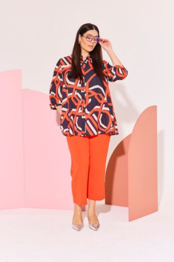 Moda za polnejše Bluza od šifona plus velikost, xxl, Ulla Popken in Johann Popken (JP1880)