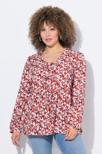 Moda za polnejše Bluza dugih rukava A kroja plus velikost, xxl, Ulla Popken in Johann Popken (JP1880)