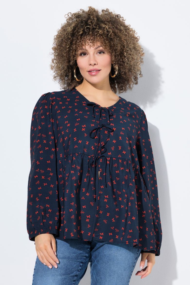 Moda za polnejše Bluza dugih rukava A kroja plus velikost, xxl, Ulla Popken in Johann Popken (JP1880)