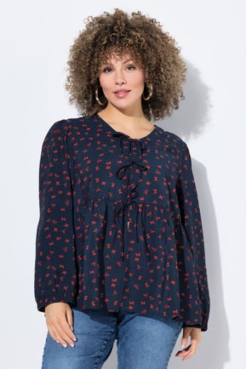 Moda za polnejše Bluza dugih rukava A kroja plus velikost, xxl, Ulla Popken in Johann Popken (JP1880)