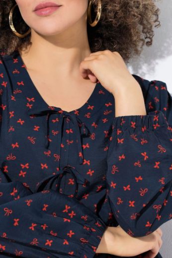 Moda za polnejše Bluza dugih rukava A kroja plus velikost, xxl, Ulla Popken in Johann Popken (JP1880)