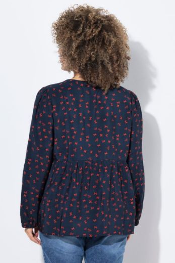 Moda za polnejše Bluza dugih rukava A kroja plus velikost, xxl, Ulla Popken in Johann Popken (JP1880)