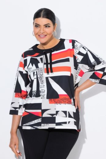 Moda za polnejše Majica 3/4 rukava plus velikost, xxl, Ulla Popken in Johann Popken (JP1880)