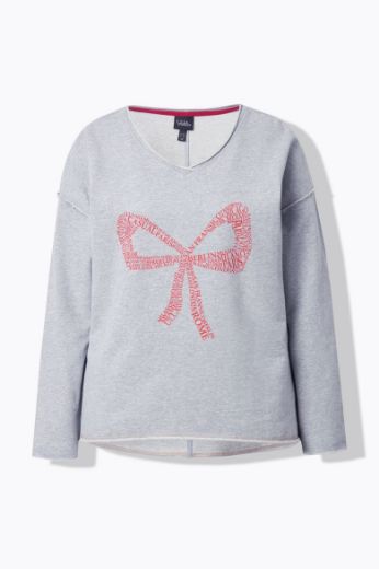 Moda za polnejše Majica dugih rukava V ovratnika plus velikost, xxl, Ulla Popken in Johann Popken (JP1880)