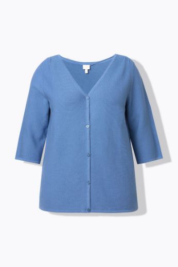 Moda za polnejše Kardigan s 3/4 rukavima plus velikost, xxl, Ulla Popken in Johann Popken (JP1880)
