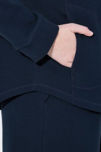 Moda za polnejše Majica dugih rukava s kapuljačom plus velikost, xxl, Ulla Popken in Johann Popken (JP1880)