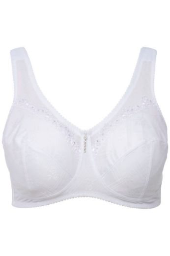 Moda za polnejše Grudnjak Jaquard plus velikost, xxl, Ulla Popken in Johann Popken (JP1880)
