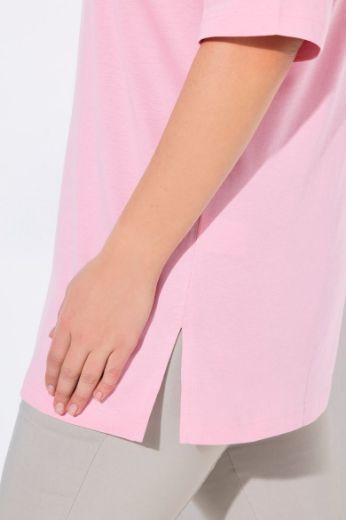 Moda za polnejše Majica V izrez Basic plus velikost, xxl, Ulla Popken in Johann Popken (JP1880)