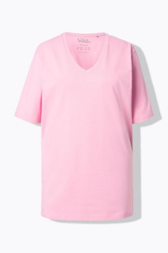 Moda za polnejše Majica V izrez Basic plus velikost, xxl, Ulla Popken in Johann Popken (JP1880)