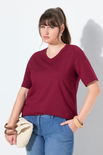 Moda za polnejše Majica 2 komada kratkih rukava plus velikost, xxl, Ulla Popken in Johann Popken (JP1880)