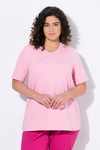 Moda za polnejše Majica V izreza A kroja kratkih rukava plus velikost, xxl, Ulla Popken in Johann Popken (JP1880)