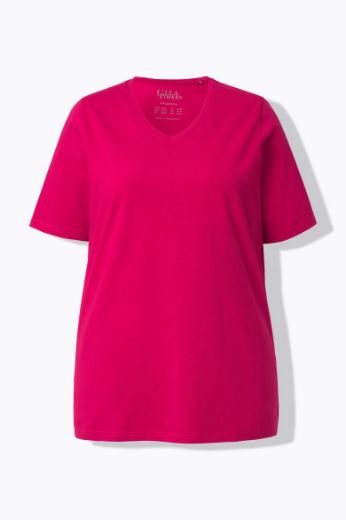 Moda za polnejše Majica V izreza A kroja kratkih rukava plus velikost, xxl, Ulla Popken in Johann Popken (JP1880)