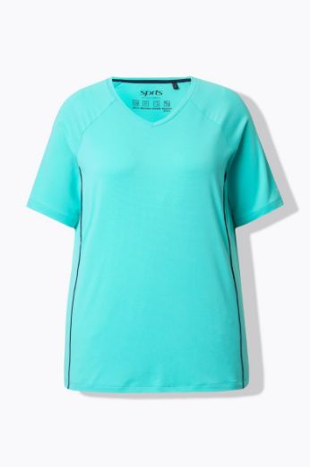 Moda za polnejše Majica sportska kratkih rukava V izreza plus velikost, xxl, Ulla Popken in Johann Popken (JP1880)